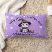 Rectangle Mignon Chat Sorcière – Coussin Lombaire Pastel Hal (Couverture)