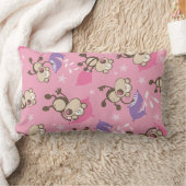 Rectangle mignon idiot coussin combat singes dessin animé (Couverture)