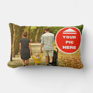 Rectangle Mignonne ! Coussin Lumbar - Personnalisé - 13" x 2