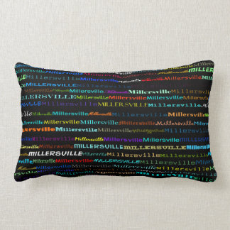 Rectangle Millersville Conception de texte I Lumbar Coussin