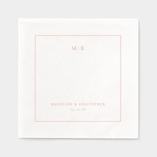 Rectangle Minimaliste Corail Sophistiqué