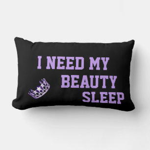 Rectangle Miss USA America style Crown Need My Sleep Coussin