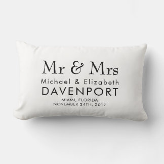 Rectangle Modèle Coussin mariage
