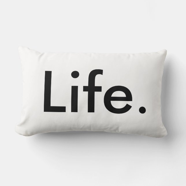 Rectangle moderne chic VIE. | Coussin Lombaire (Recto)
