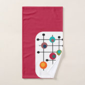 Rectangle moderne du milieu du siècle (Serviette à main)