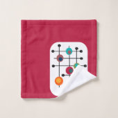 Rectangle moderne du milieu du siècle (Gant de toilette)