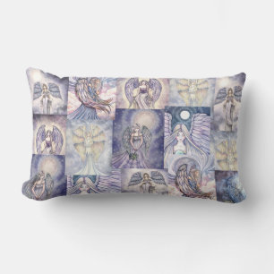 Rectangle Molly Harrison Anges Collage Coussin