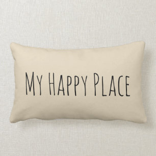 Rectangle Mon coussin heureux d'accent d'endroit
