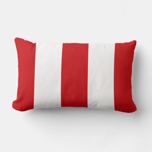 Rectangle Moteur de feu rouge et blanc Coussin de bande cade (Recto)