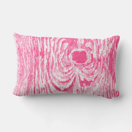 Rectangle Motif Coussin rose chaud (Verso)