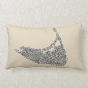Rectangle Nantucket a inspiré le coussin