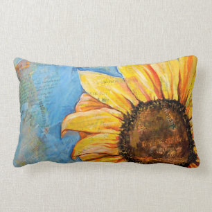 Rectangle N'ayez aucun coussin lombaire de tournesol de