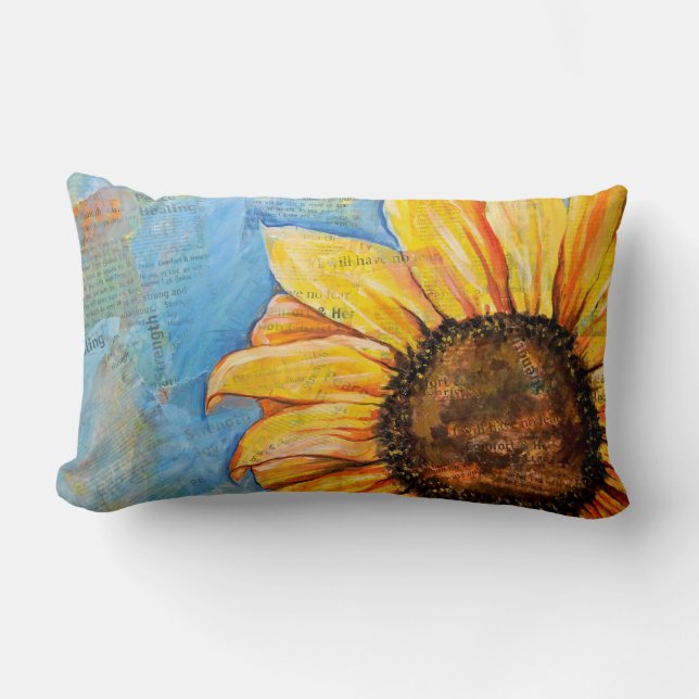 Rectangle N'ayez aucun coussin lombaire de tournesol de (Recto)