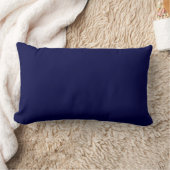 Rectangle Nouveau cadeau Coussin bleu marine Lumbar solide (Couverture)