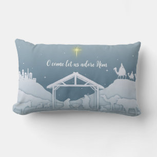 Rectangle O Venez, Adorons-Le Coussin Accent