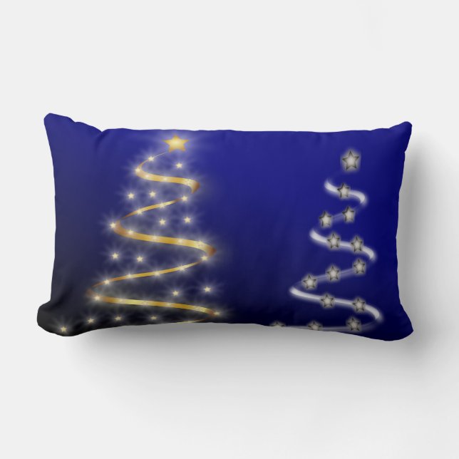 Rectangle Or et argent - Coussin Lumbar (Recto)