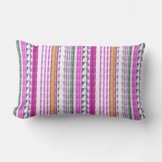 Rectangle Or, magenta, coussin lombaire 13" de rayure (Recto)