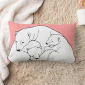 Rectangle Ours polaire Art Coussin Mère w. Coussin bébé ours (Couverture)