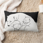 Rectangle Ours polaire Art Coussin Mère w. Coussin bébé ours (Couverture)