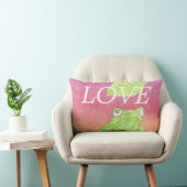 Rectangle OVE verte grenouille rose ciel inspiration coussin (Chaise)