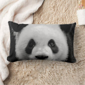 Rectangle Panda Pop Art Lumbar Coussin (Couverture)