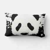 Rectangle Panda Pop Art Lumbar Coussin (Verso)