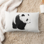 Rectangle Panda Pop Art Lumbar Coussin (Couverture)