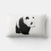 Rectangle Panda Pop Art Lumbar Coussin (Verso)