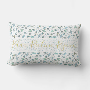 Rectangle Pâque 13 x 21 Coussin Seder lunaire