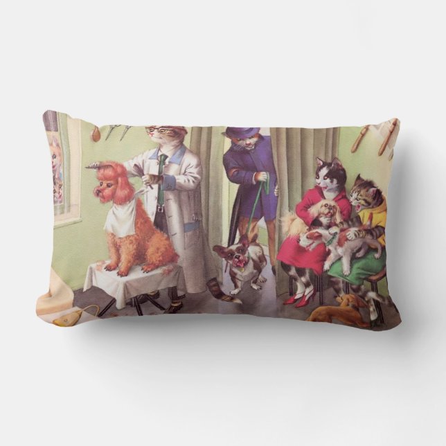 Rectangle PASSERELLES : Bouledogue au coussin    de coussin (Recto)