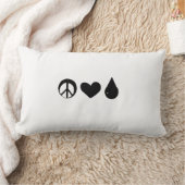 Rectangle Peace Love Colostrum lumbar coussin de soutien (Couverture)