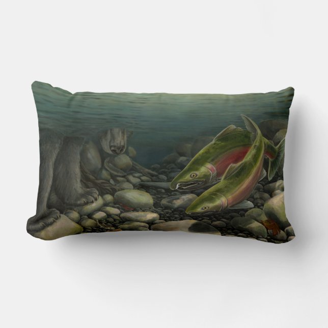Rectangle Pêche Coussin Art Décor Cadeaux Art Décor Art (Recto)