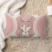 Rectangle Pêche personnalisée rétro et Coussin Fox Brown (Couverture)
