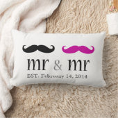 Rectangle Personnalisé M. & M. Mustache Coussin (Couverture)