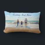 Rectangle Personnalisé votre Coussin photo avec texte person<br><div class="desc">Coussins photo et texte personnalisés - Unique votre propre design - Famille personnalisée / Amis ou Cadeau Coussin personnel - Ajouter votre photo / Texte - Redimensionner et déplacer des éléments avec l'outil de personnalisation! Choisissez les polices / taille / couleur ! Bonne chance - Soyez heureux :)</div>
