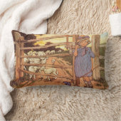 Rectangle Petit Bo Peep Nursery Rhyme Lumbar Coussin (Couverture)