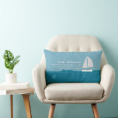 Rectangle Petit coussin de faire-part de naissance de marin (Chaise)