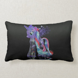 Rectangle Petit coussin de licorne