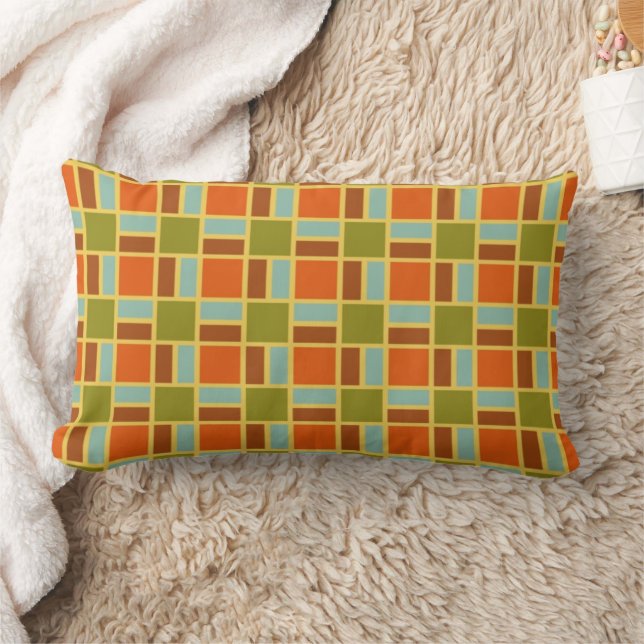 Rectangle Pillow Patio Tiles Retro Kussen (Deken)