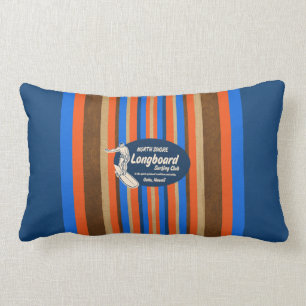 Rectangle Pipeline Hawaii Surboard Coussin Lumbar réversibl