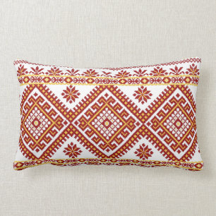 Rectangle Point croisé ukrainien lombaire de coussin