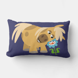Rectangle Pony et Coussin de fleurs