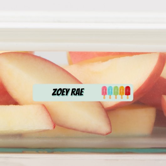 Rectangle Popsicle Nom de l'école Étiquettes (Apposé)