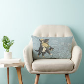 Rectangle Posh Cats Mariage bleu - Lumbar Coussin (Chaise)