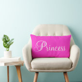 Rectangle Princesse Pink Thon Coussin personnalisé (Chaise)