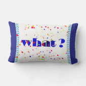 Rectangle QUOI! Coussin Lombaire Décorateur de Logo (Verso)