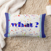 Rectangle QUOI! Coussin Lombaire Décorateur de Logo (Couverture)