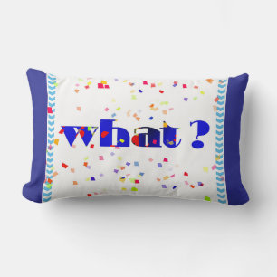 Rectangle QUOI! Coussin Lombaire Décorateur de Logo