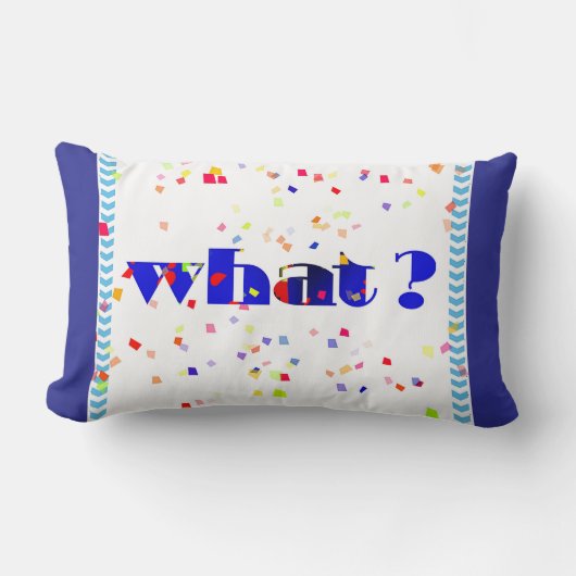 Rectangle QUOI! Coussin Lombaire Décorateur de Logo (Recto)