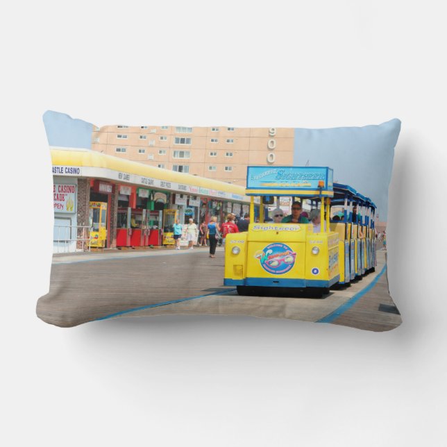 Rectangle Regarder Le Tramway S'Il Vous Plaît Lumbar Coussin (Recto)